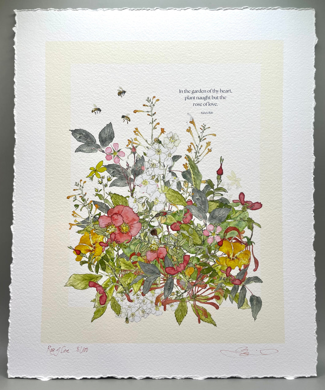 'Rose of Love'—Giclée limited edition art print