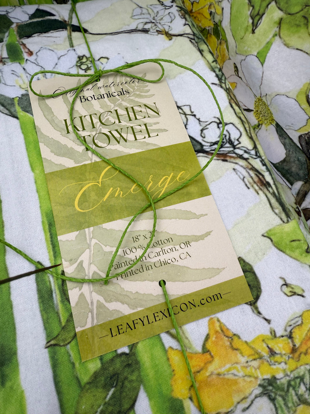 'Emerge' Botanical Kitchen Towel