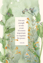 'Organize Peace' greeting card