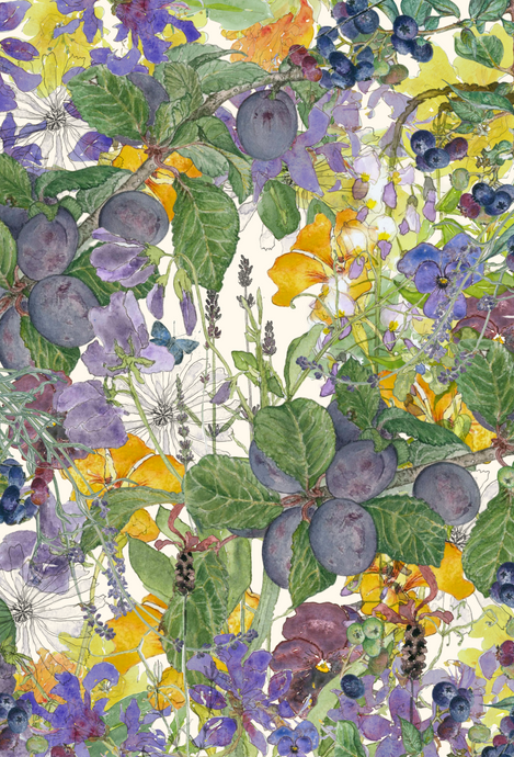 Plum Gorgeous greeting card