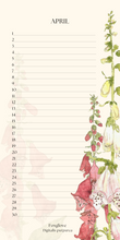 Perpetual botanical calendar