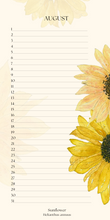 Perpetual botanical calendar