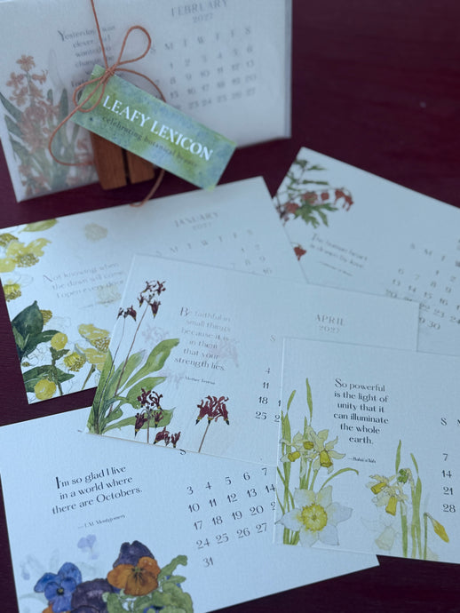 2027 Desktop botanical calendar