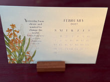 2027 Desktop botanical calendar