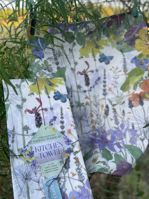 Summer Botanical Kitchen Towel