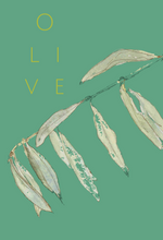Olive LEAVES greeting card