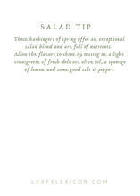 Spring Salad Greeting Card